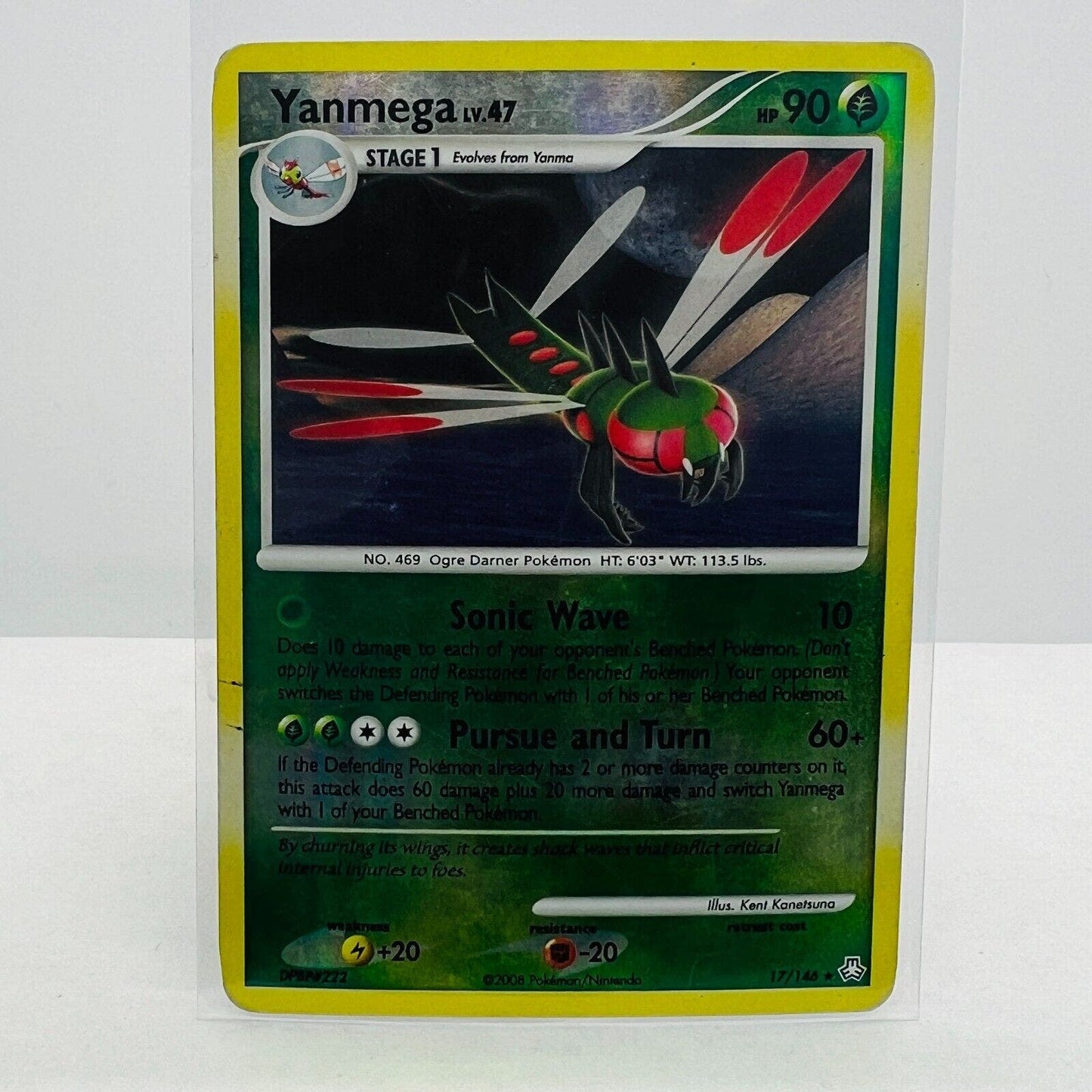 Pokémon Yanmega Lv.47 17/146 Legends Awake 2008 Pokemon Reverse Holo Card MP