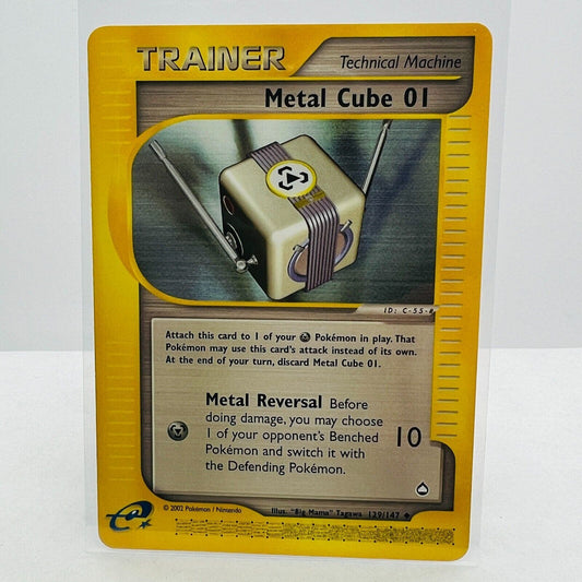 Pokémon Metal Cube 01 129/147 Aquapolis WOTC Pokemon Uncommon Card NM-MT