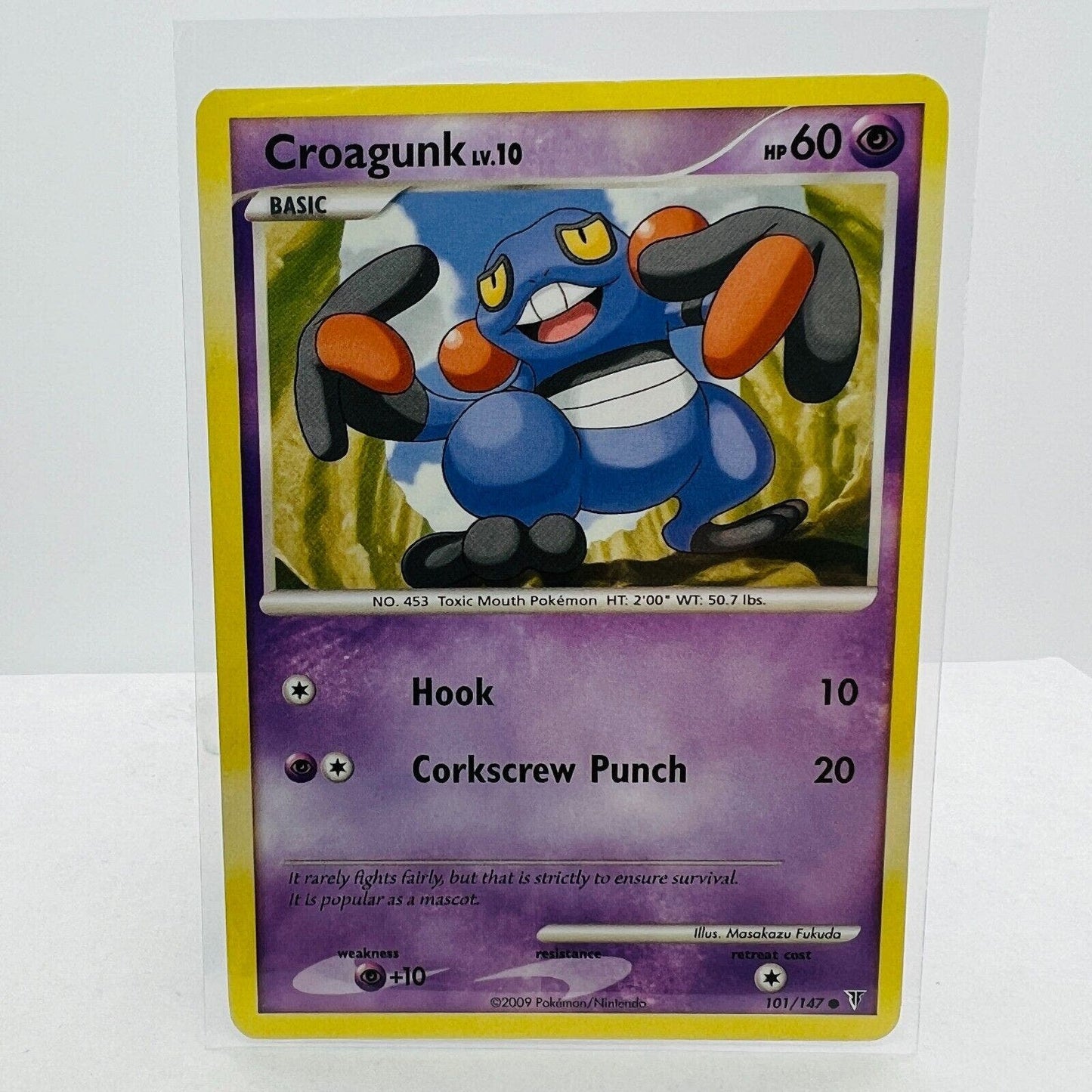 Pokémon Croagunk LV.10 101/147 Platinum 2009 Supreme Victors Common Card MP-LP