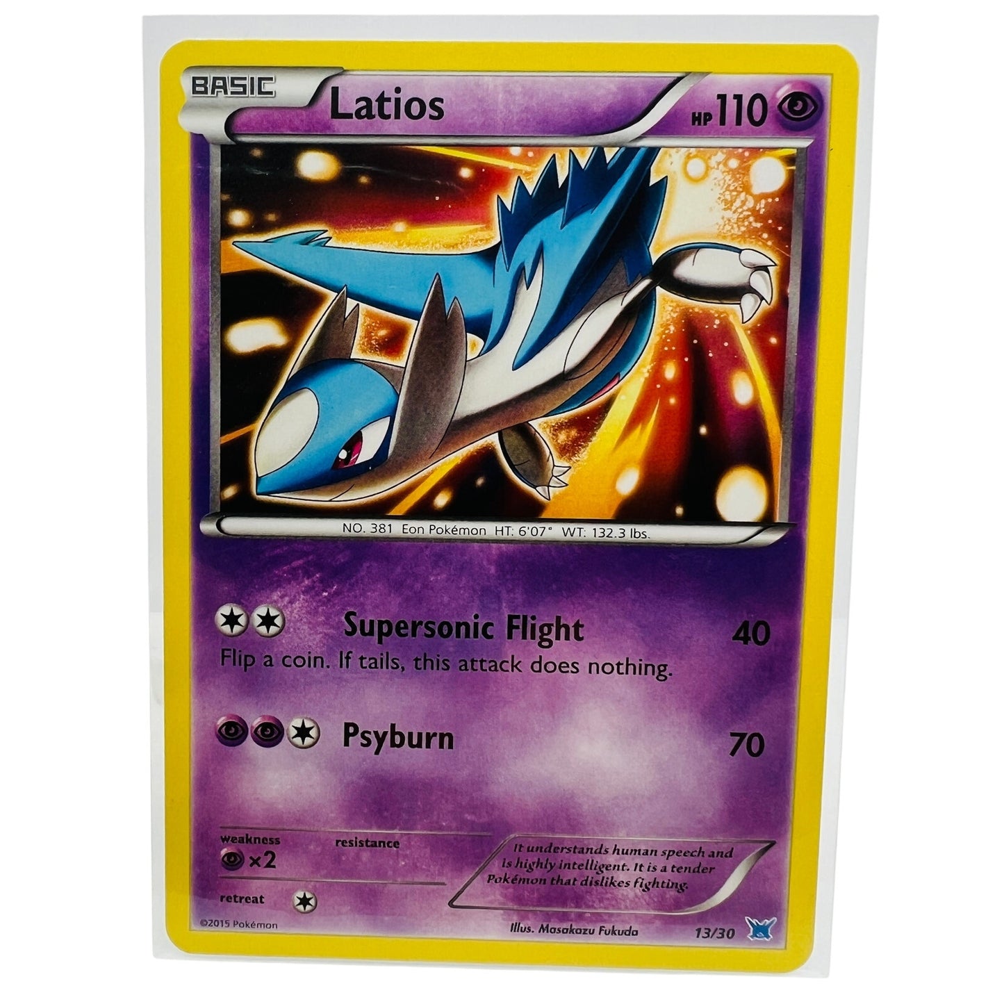 Pokémon Latios 13/30 Latios, Latias Trainer Kit Pokemon 2015 Non Holo Card LP-NM