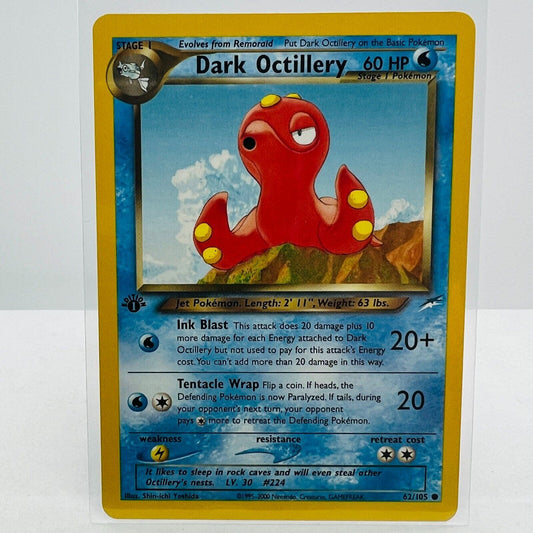 Pokémon Dark Octillery 1st Edition 62/105 Neo Destiny WOTC Pokemon Card NM-MT