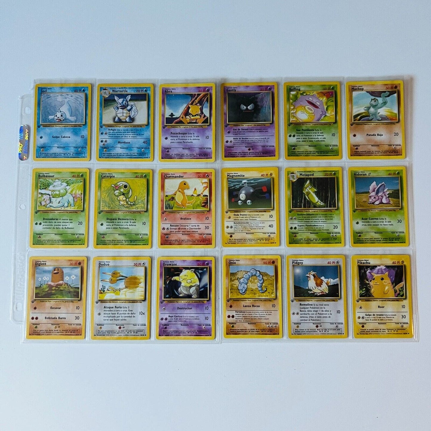 Pokémon 1st Ed. Base Set Near Complete Uncommon Common Spanish 68 Cards NM-MINT