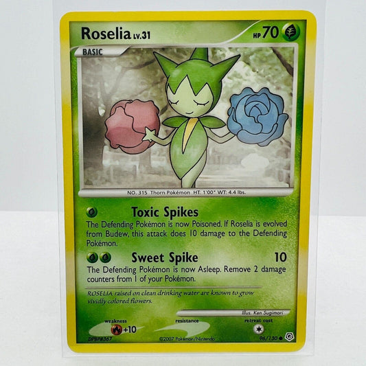 Pokémon Roselia LV.31 96/130 Diamond & Pearl 2007 Pokemon Common Card MP-LP