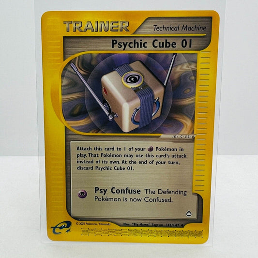 Pokémon Psychic Cube 01 132/147 Aquapolis WOTC Pokemon Uncommon Card NM-MT