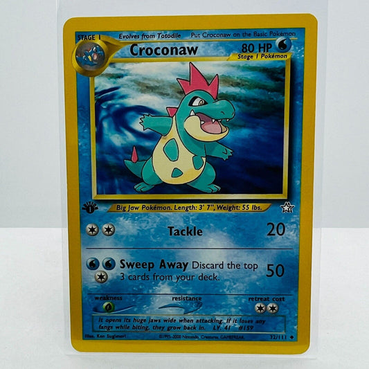 Pokémon Croconaw 1st Edition 32/111 Neo Genesis WOTC Pokemon Uncommon Card NM-MT