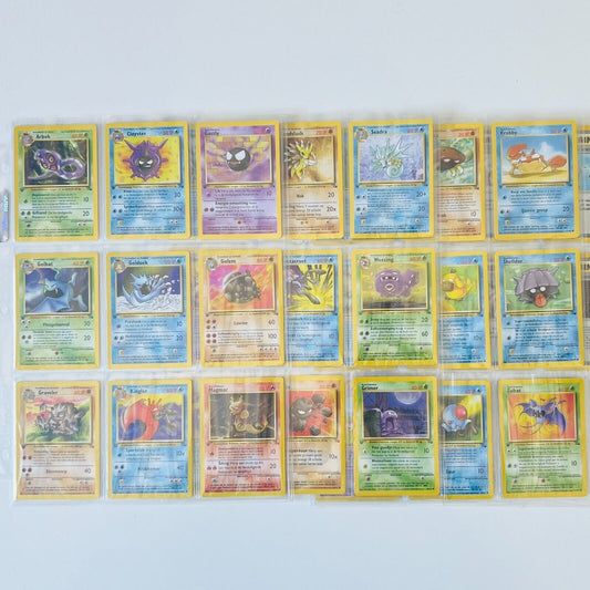 Pokémon 1st Edition Fossil Set Complete Uncommon Common Dutch 32 Cards NM-MINT