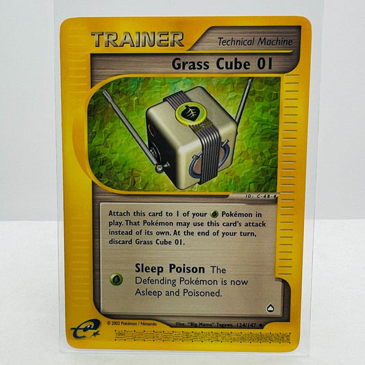 Pokémon Grass Cube 01 124/147 Aquapolis WOTC Pokemon Uncommon Card NM-MT