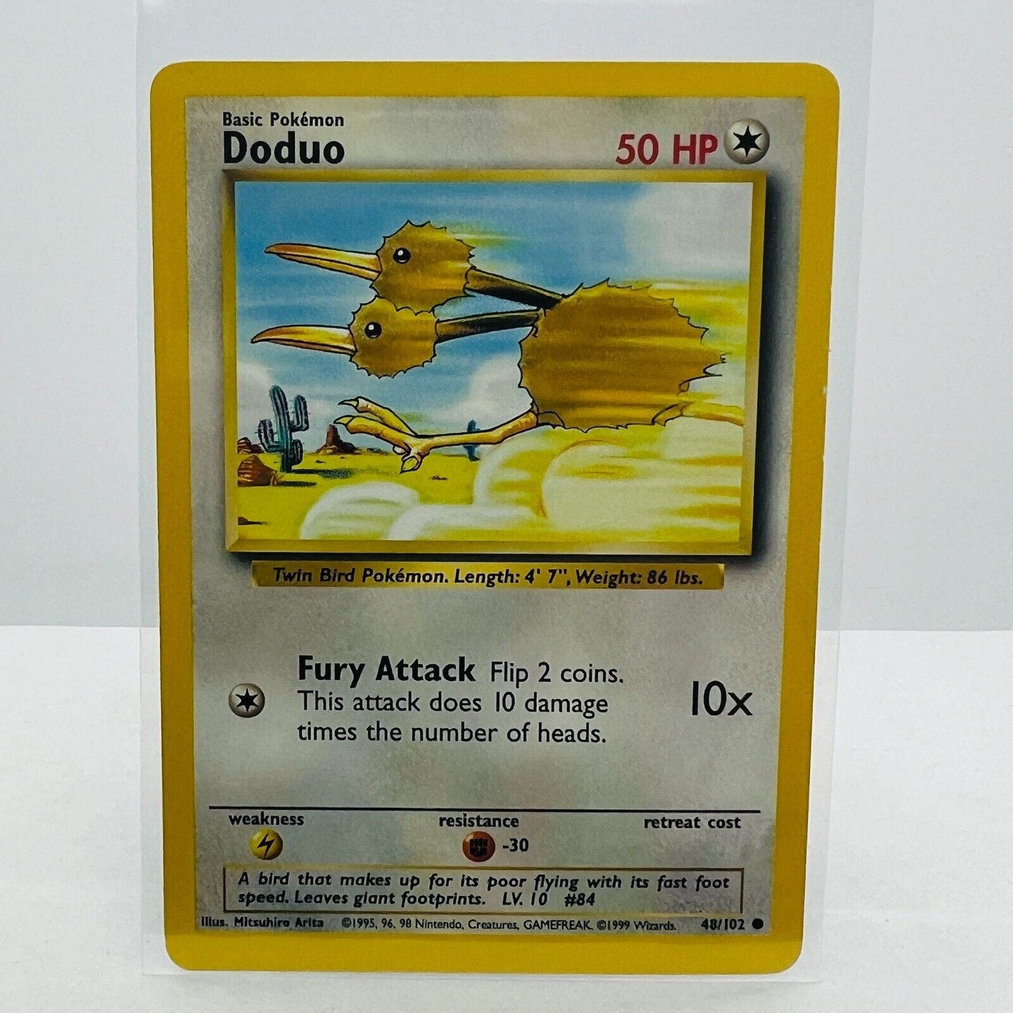 Pokémon Doduo 48/102 Base Set Unlimited Pokemon 1999 WOTC Common Card LP-NM