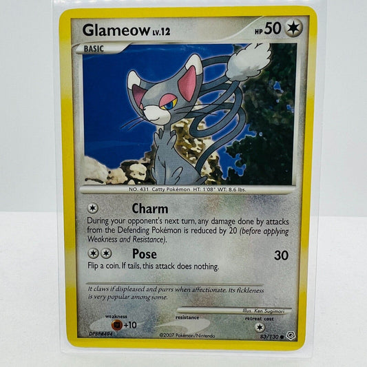 Pokémon Glameow LV.12 83/130 Diamond & Pearl 2007 Pokemon Common Card MP-LP