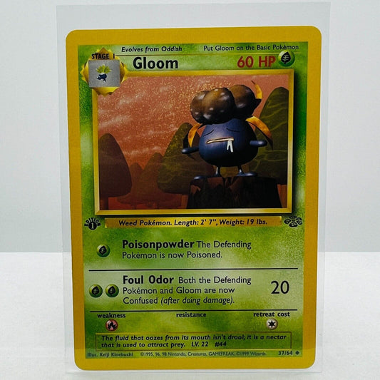 Pokémon Gloom 1st Edition 37/64 Jungle WOTC Pokemon Uncommon Card NM-MT