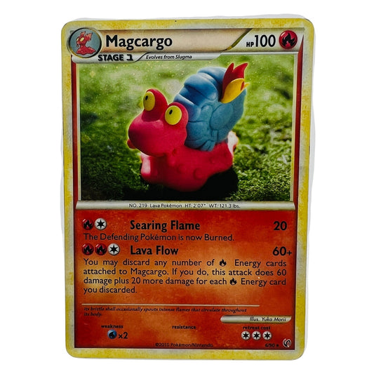 Pokémon Magcargo 6/90 Undaunted Pokemon 2010 Holo Foil Swirl Rare Card MP-PL