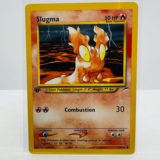 Pokémon Slugma 1st Edition 82/105 Neo Destiny WOTC Pokemon Common Card NM