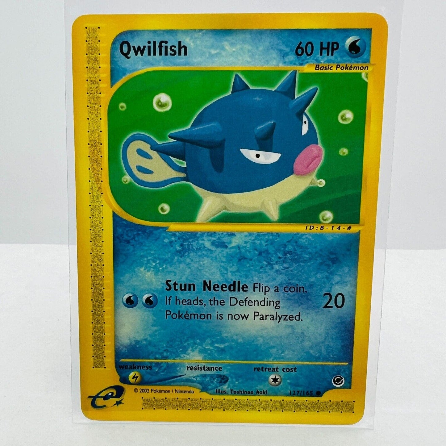 Pokémon Qwilfish 127/165 Expedition E-Reader Series Pokemon Common Card NM-MT