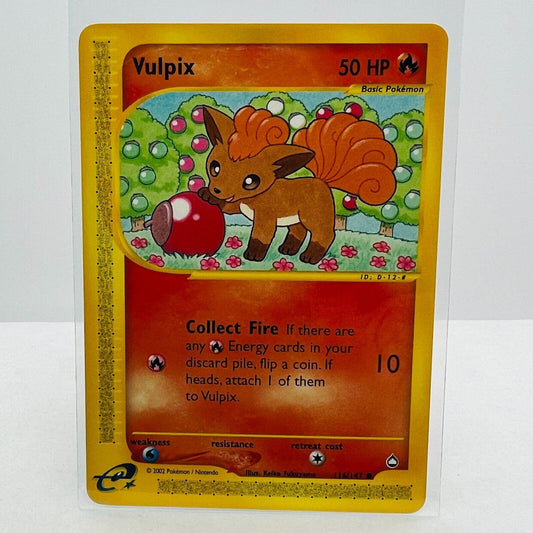 Pokémon Vulpix 116/147 Aquapolis WOTC TCG Pokemon Common Card NM-MT