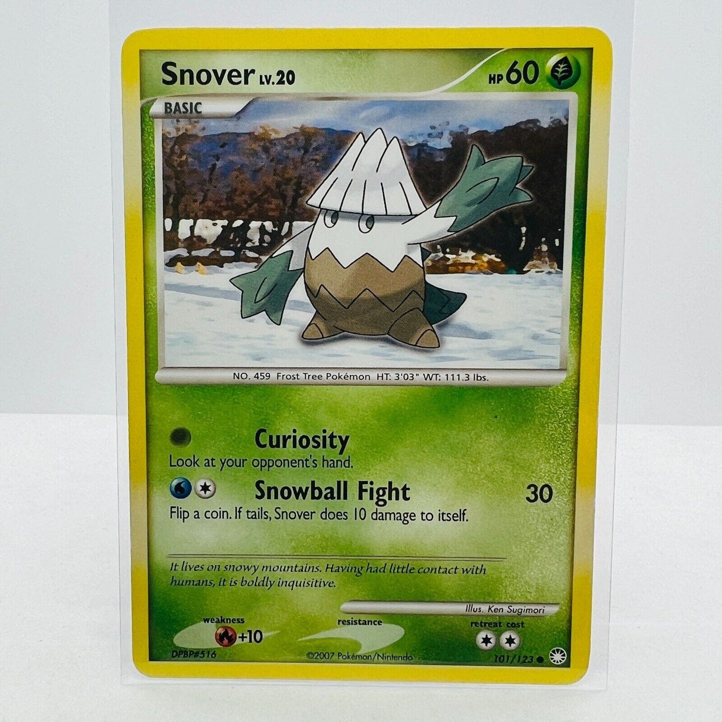 Pokémon Snover LV.20 101/123 Diamond & Pearl Mysterious Treasures Common MP-LP