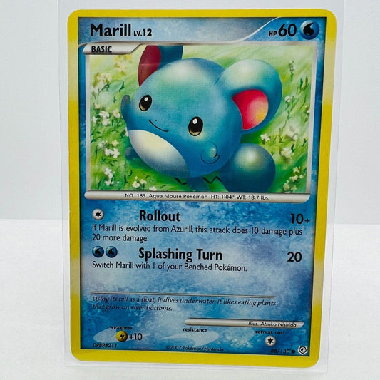 Pokémon Marill LV.12 88/130 Diamond & Pearl 2007 Pokemon Common Card MP-LP