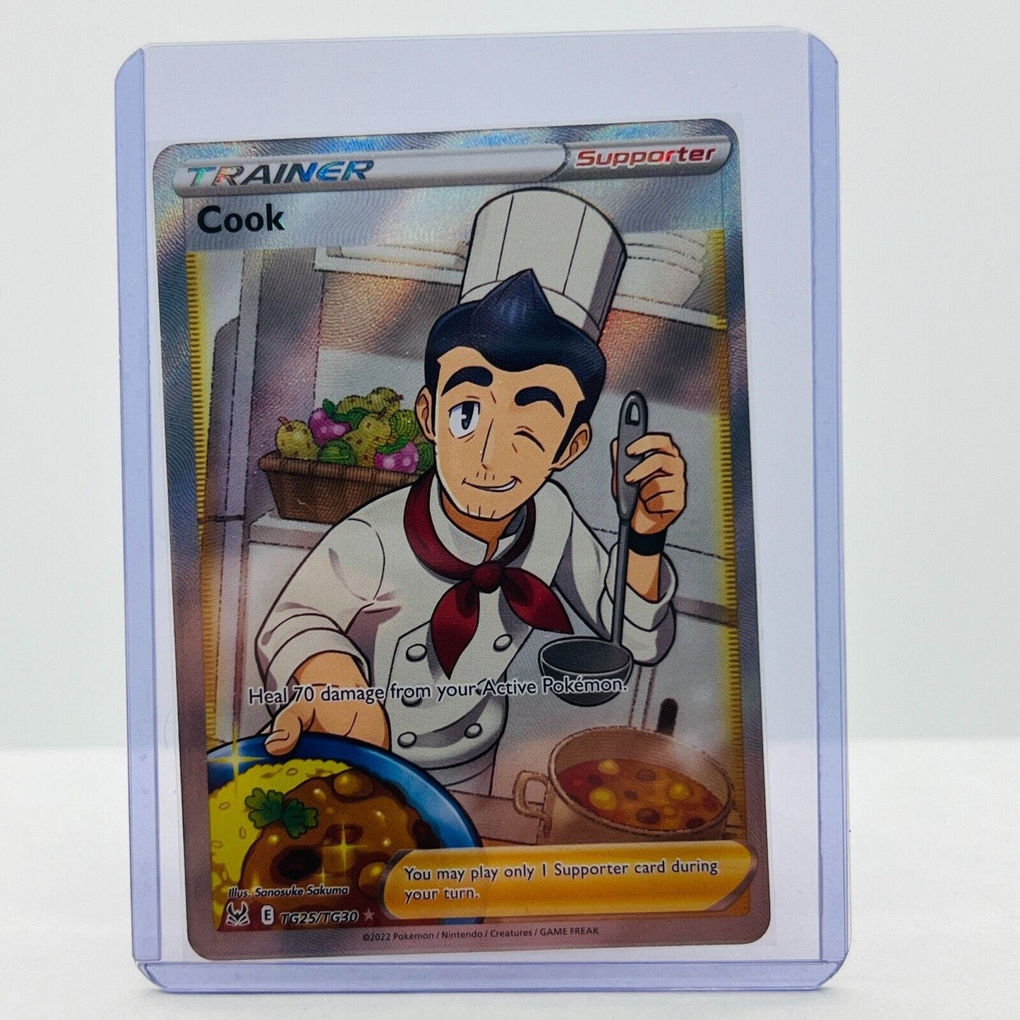 Pokémon Cook TG25/TG30 Lost Origin Sword & Shield Full Art Trainer Rare NM+