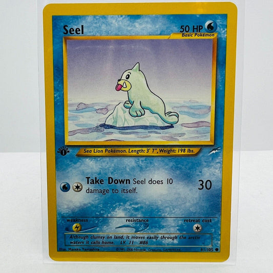 Pokémon Seel 1st Edition 81/105 Neo Destiny WOTC Pokemon Common Card NM-MT