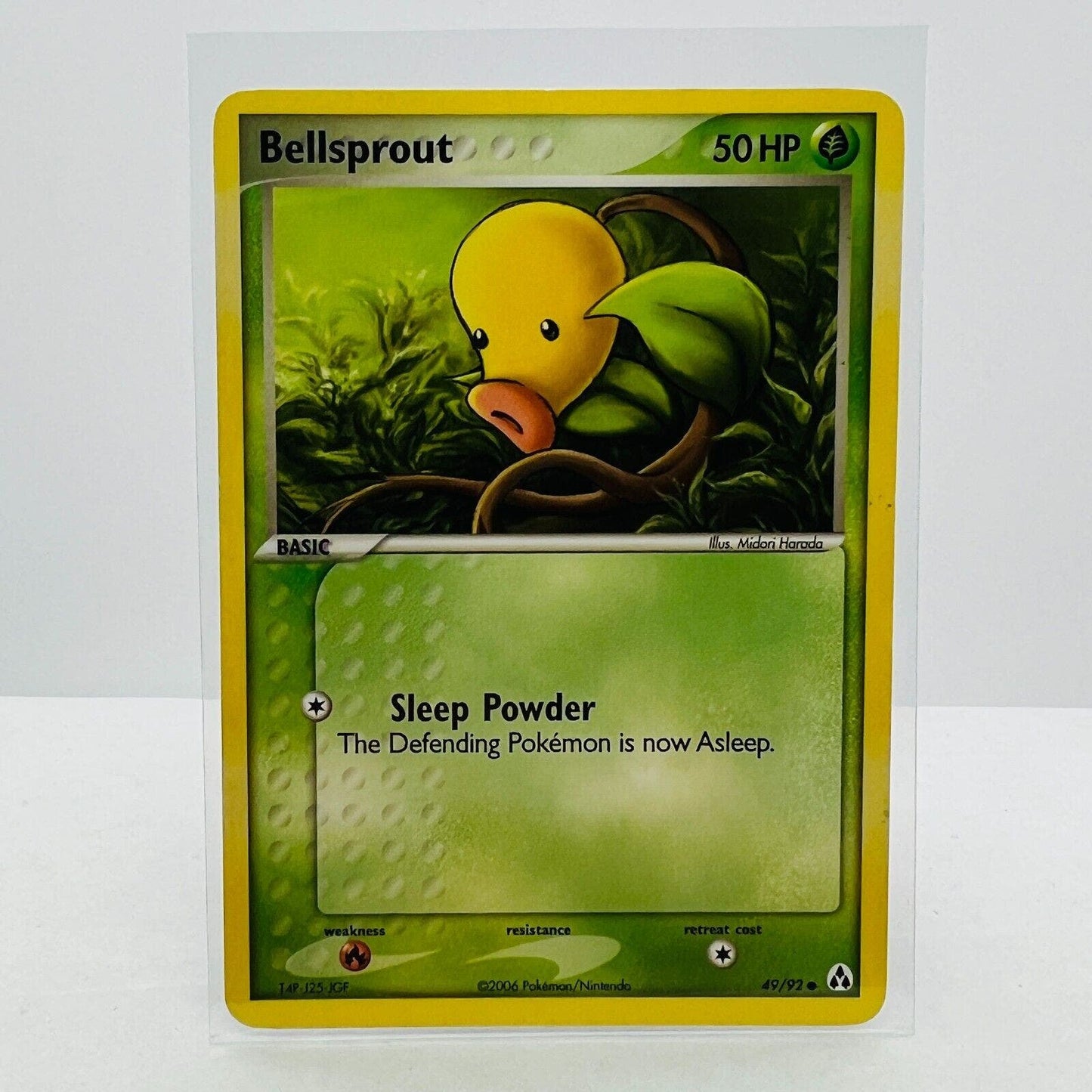 Pokémon Bellsprout 49/92 EX Legend Maker 2005 Pokemon Common Card MP-LP