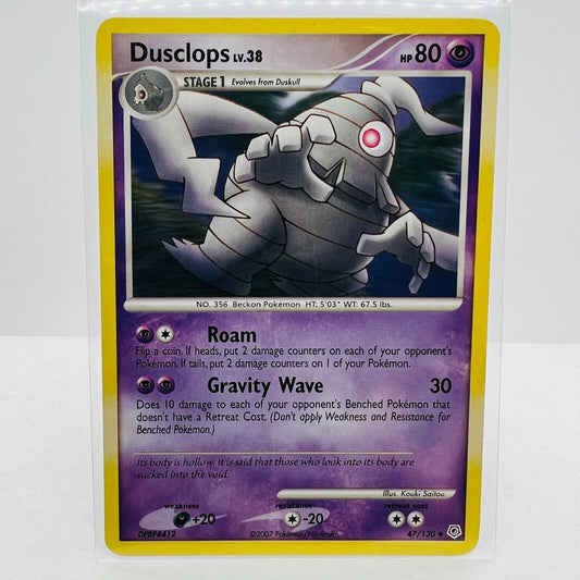 Pokémon Dusclops LV.38 47/130 Diamond & Pearl 2007 Pokemon Uncommon Card MP-LP