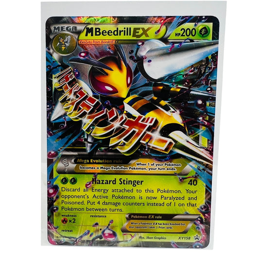 Pokémon M Beedrill EX XY158 Pokemon Black Star Promo 2016 Hol Foil Card EX-NM