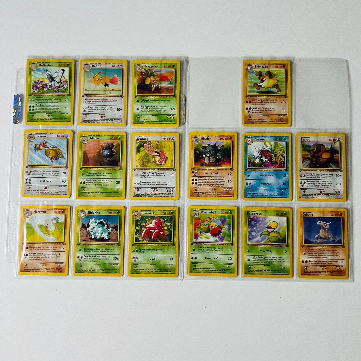 Pokémon 1st Edition Jungle Near Complete Uncommons & Commons Never Played NM-MT