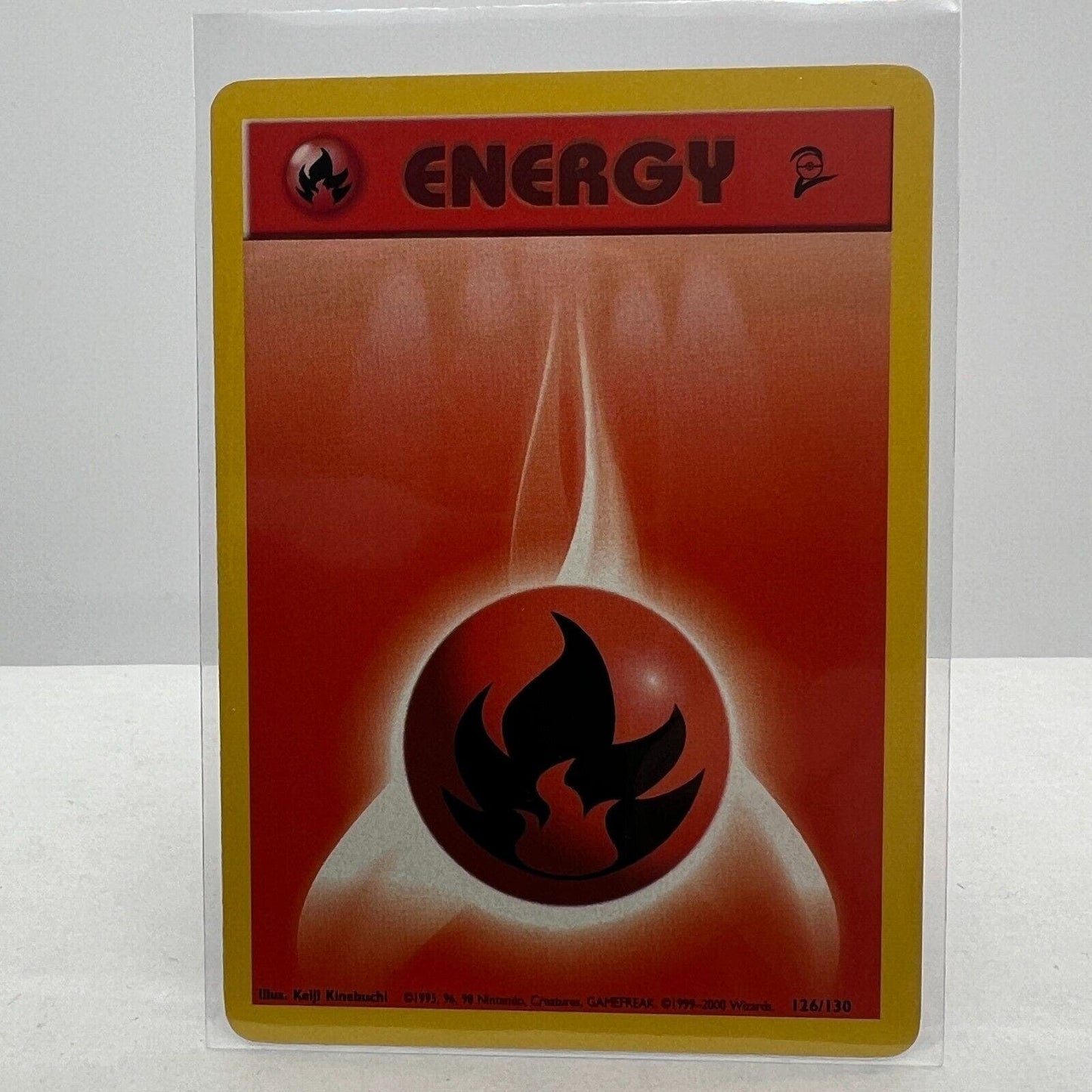 Pokémon Fire Energy 126/130 Base Set 2 Pokemon 2000 WOTC Common Card NM-MT