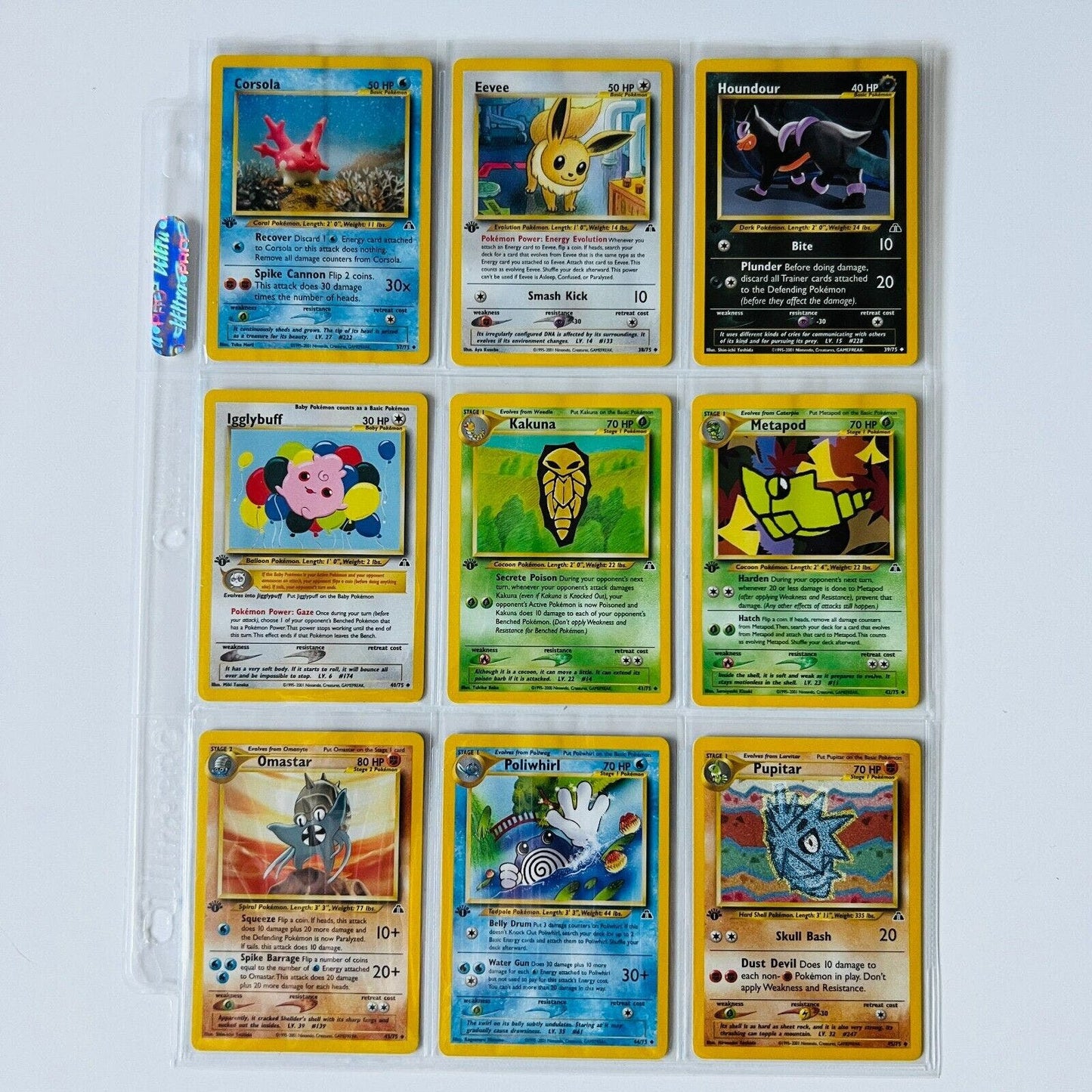 Pokémon 1st Edition Neo Discovery Complete Uncommon Common Non Holo Cards NM+