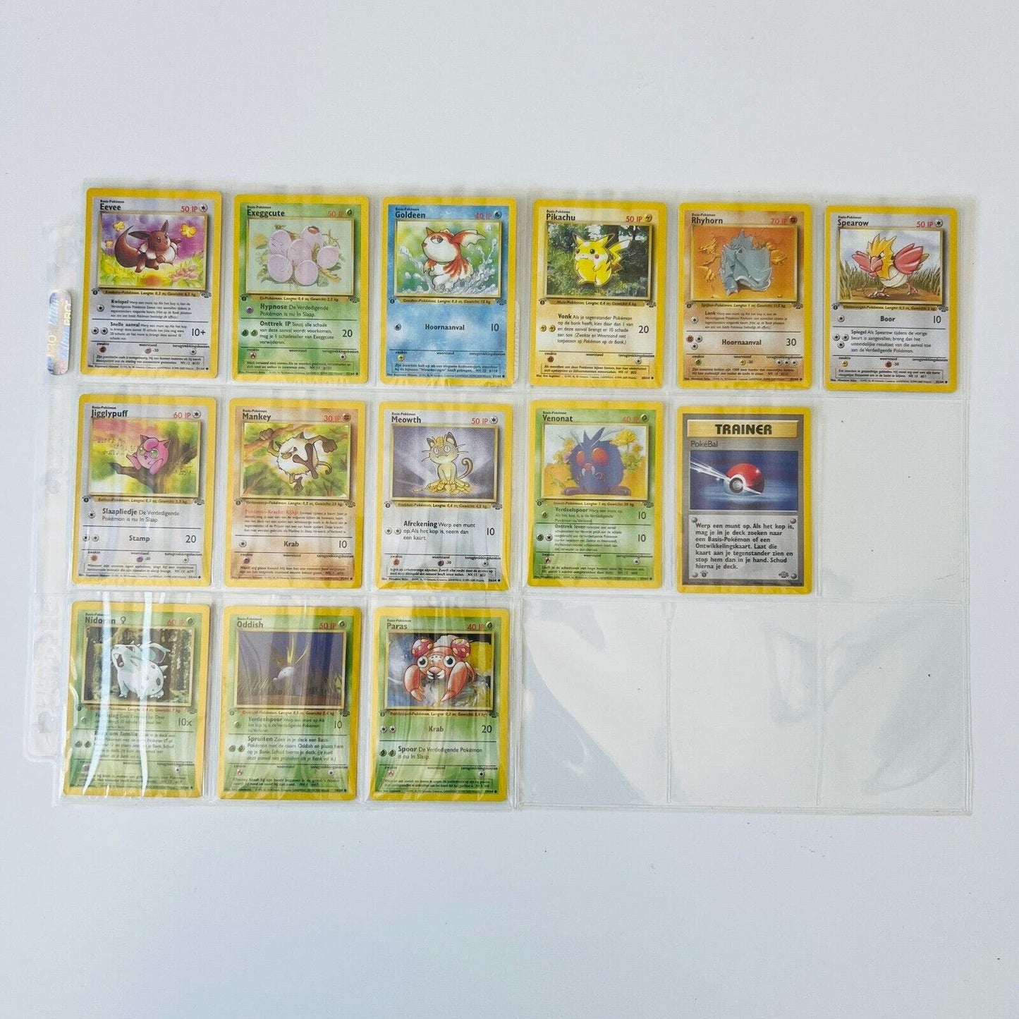 Pokémon 1st Edition Jungle Set Complete Uncommon Common Dutch 32 Cards NM-MINT