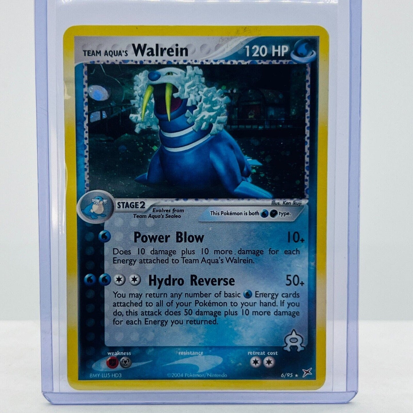 Pokémon Walrein 6/95 EX Team Magma & Team Aqua Pokémon 2004 Holo Rare MP-DMG