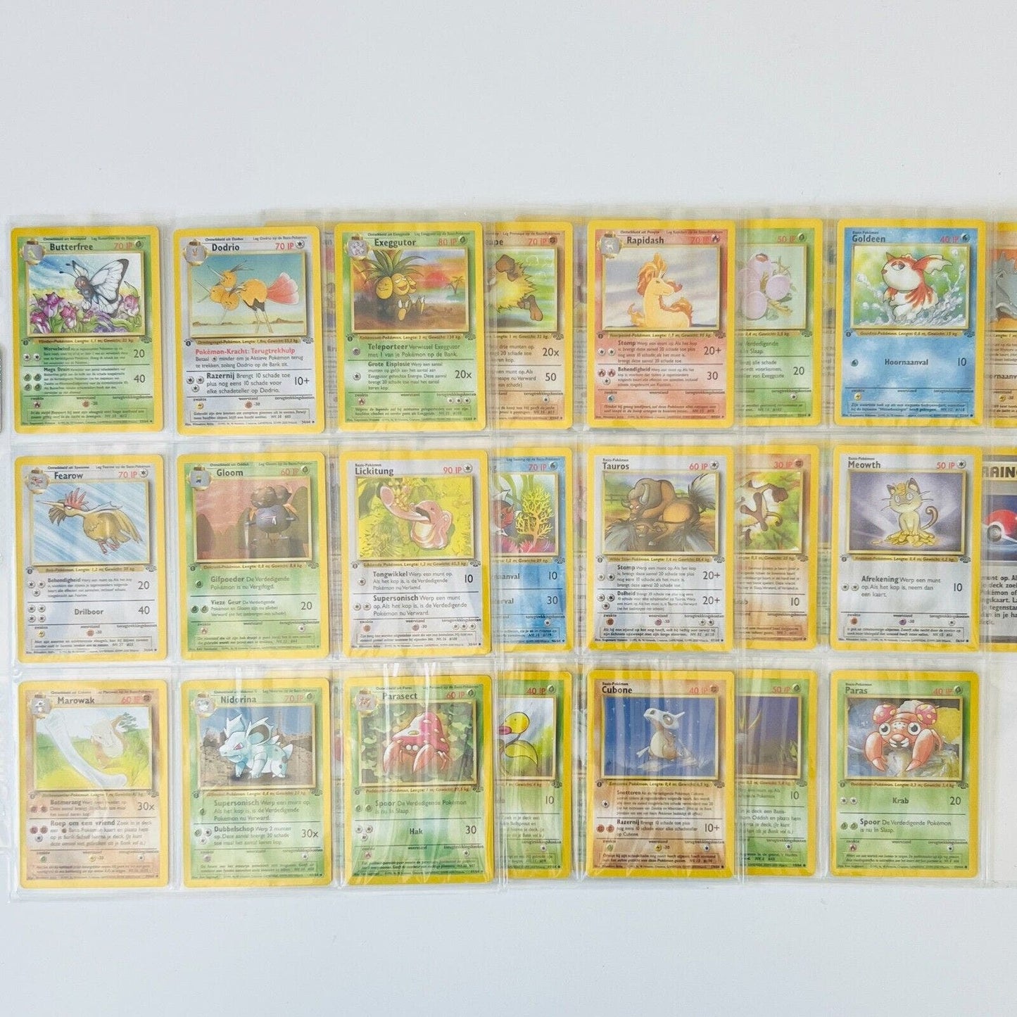 Pokémon 1st Edition Jungle Set Complete Uncommon Common Dutch 32 Cards NM-MINT