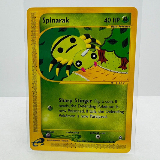 Pokémon Spinarak 111/147 Aquapolis WOTC TCG Pokemon Common Card NM-MT