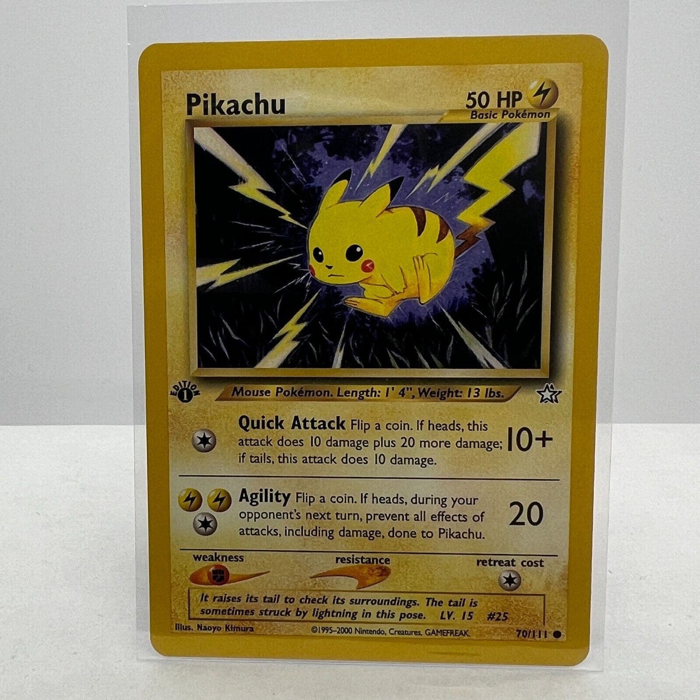 Pokémon Pikachu 1st Edition 70/111 Neo Genesis WOTC Pokemon Common Card NM-MT