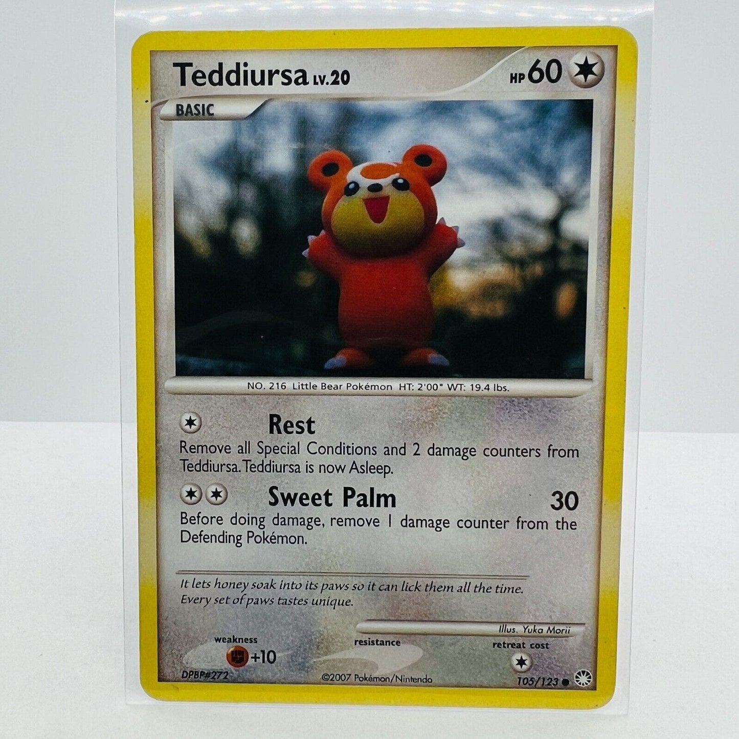 Pokémon Teddiursa LV.20 105/123 Diamond & Pearl Mysterious Treasures Common MP