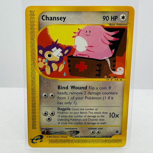 Pokémon Chansey 72/165 Expedition E-Reader Series Pokemon Uncommon Card NM-MT