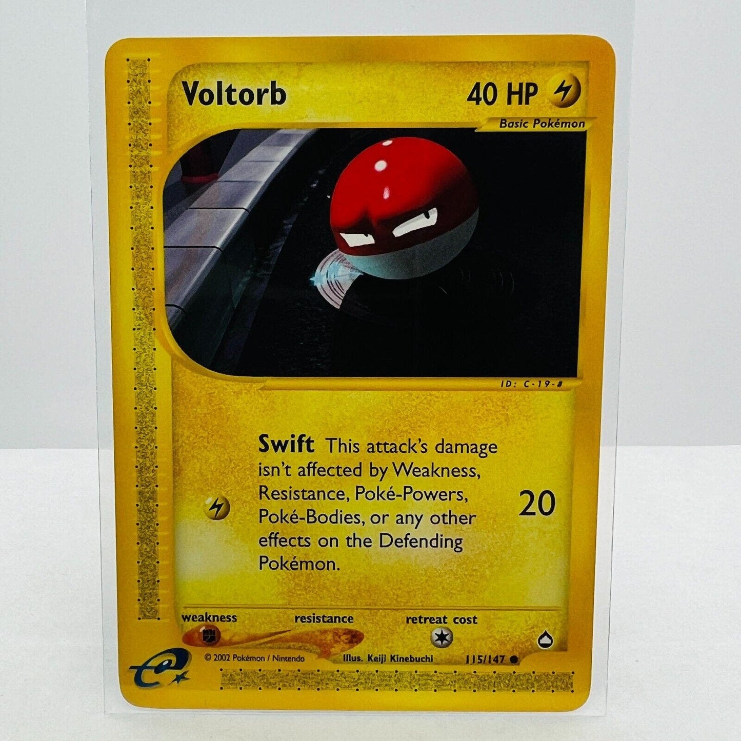 Pokémon Voltorb 115/147 Aquapolis WOTC TCG Pokemon Common Card NM-MT