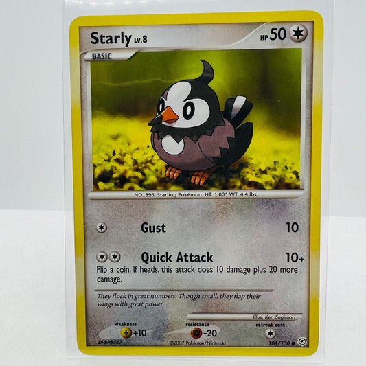 Pokémon Starly LV.8 101/130 Diamond & Pearl 2007 Pokemon Common Card LP-EX