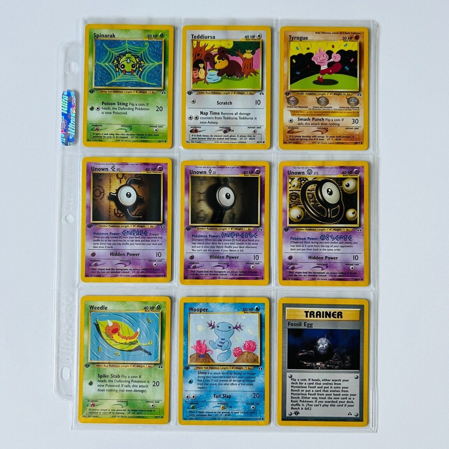 Pokémon 1st Edition Neo Discovery Complete Uncommon Common Non Holo Cards NM+