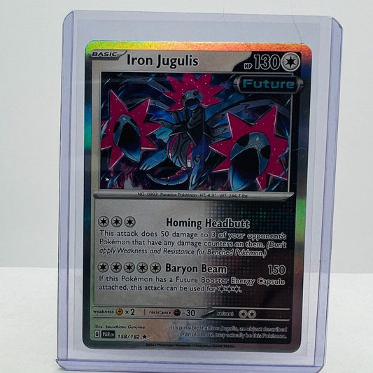 Pokémon Iron Jugulis 158/182 Scarlet & Violet Paradox Rift Future Rare NM-MT