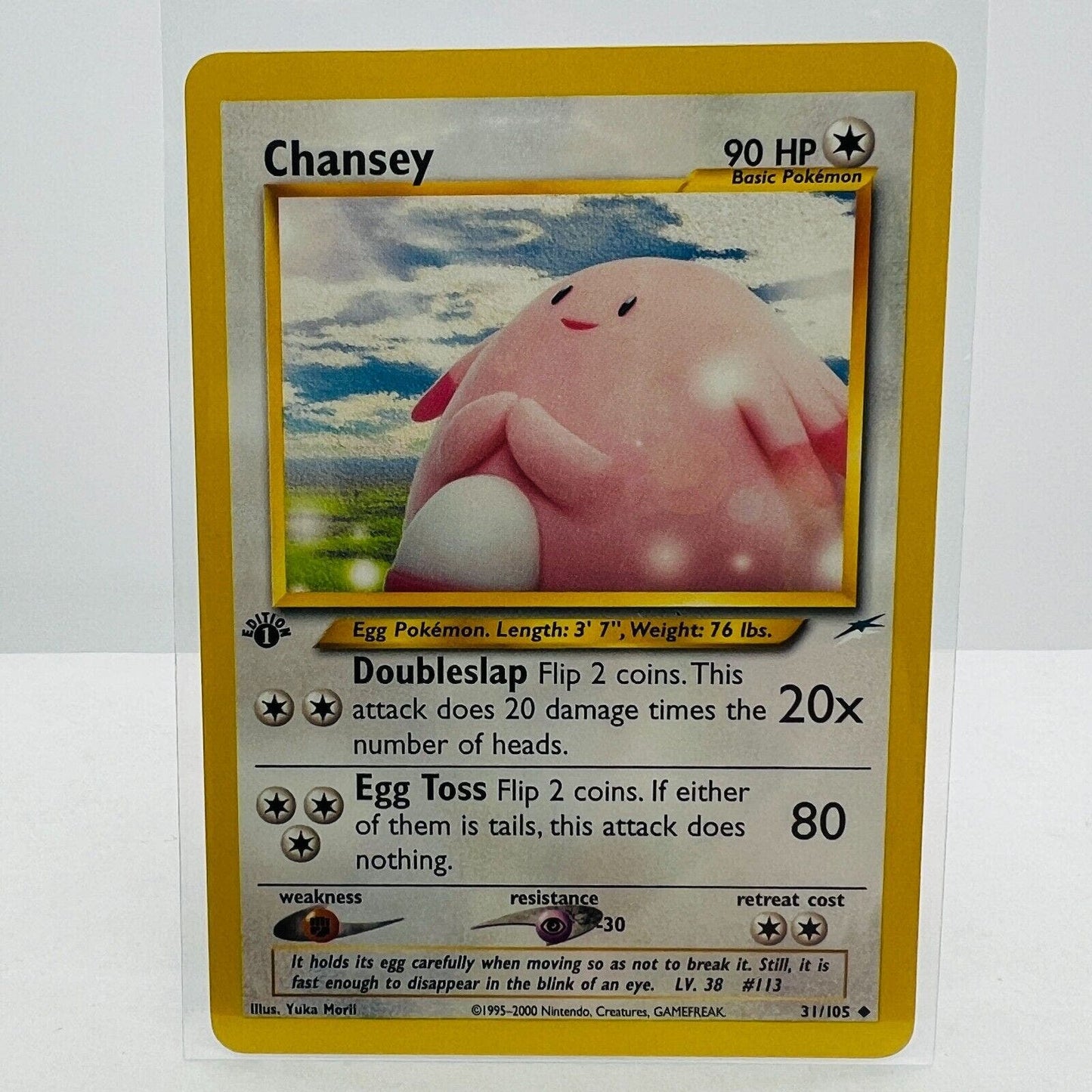 Pokémon Chansey 1st Edition 31/105 Neo Destiny WOTC Uncommon Pokemon Card NM-MT