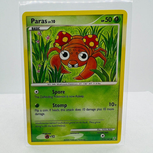 Pokémon Paras LV.10 119/147 Platinum 2009 Supreme Victors Common Card LP