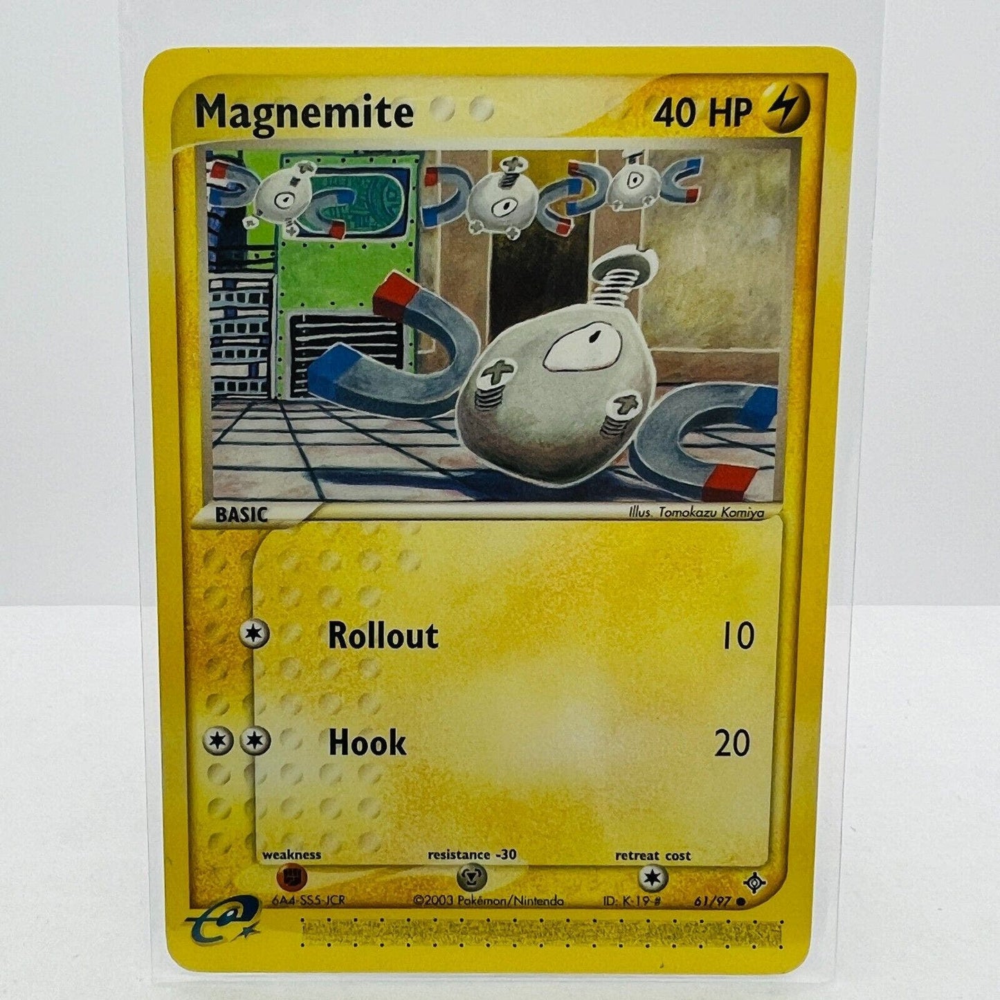 Pokémon Magnemite 61/97 EX Dragon 2003 E Reader Pokemon Common Card LP-EX