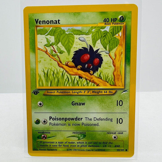 Pokémon Venonat 1st Edition 90/105 Neo Destiny WOTC Pokemon Common Card NM-MT