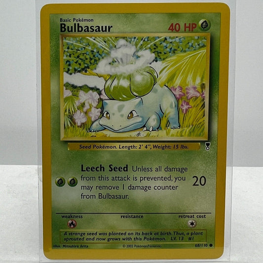 Pokémon Bulbasaur 68/110 Pokemon 2000 Legendary Collection TCG Common Card NM-MT