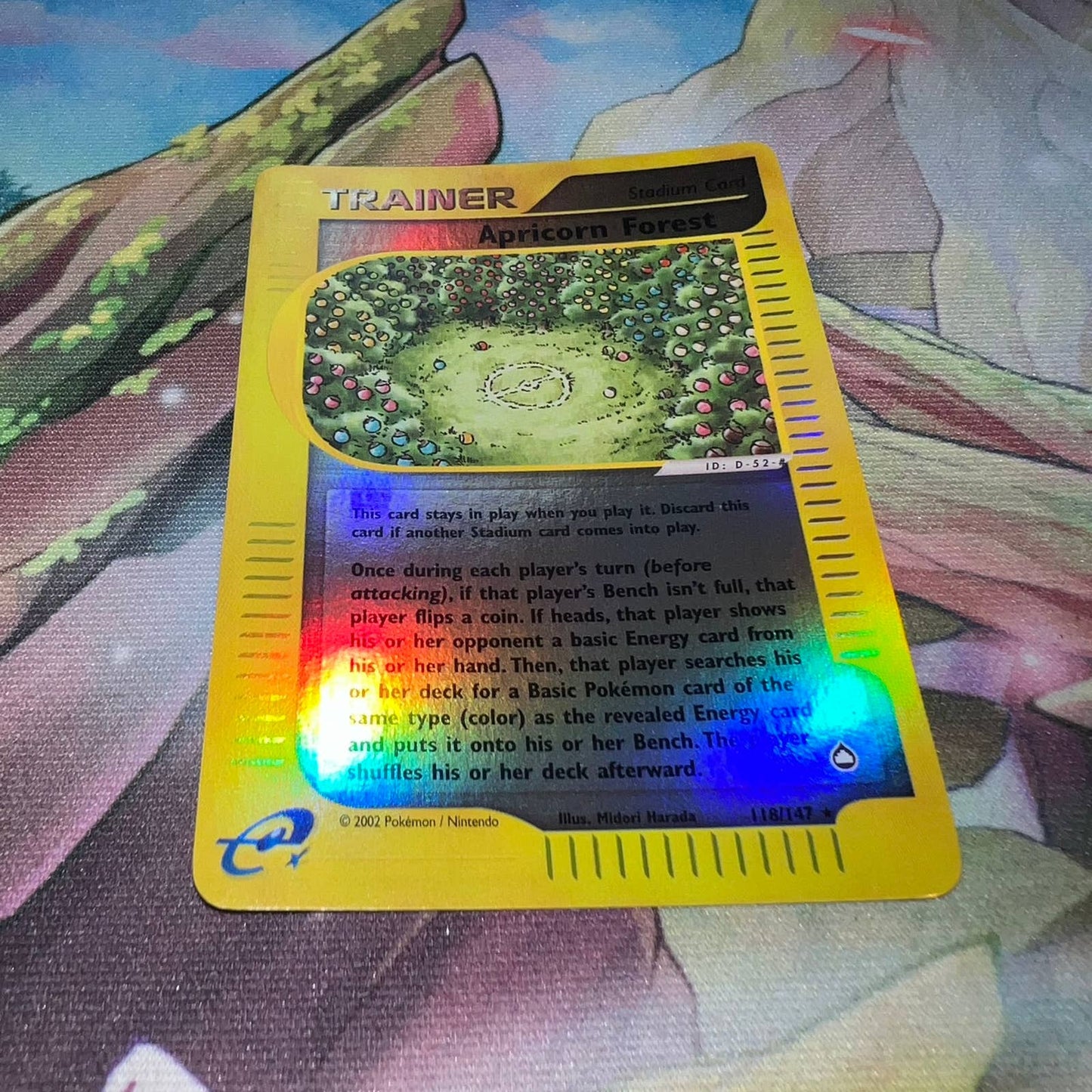 Pokémon Apricorn Forest Trainer 118/147 Aquapolis Reverse Holo Pokemon Card NM