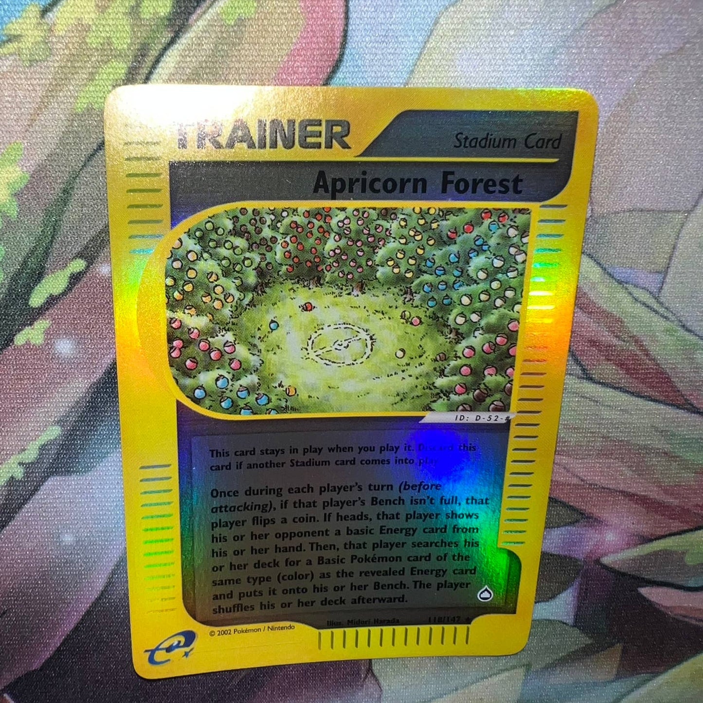 Pokémon Apricorn Forest Trainer 118/147 Aquapolis Reverse Holo Pokemon Card NM