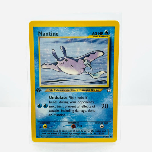 Pokémon Mantine 1st Edition 64/111 Neo Genesis WOTC Pokemon Common Card NM-MT