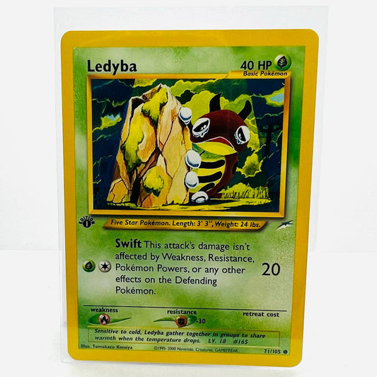 Pokémon Ledyba 1st Edition 71/105 Neo Destiny WOTC Pokemon Common Card NM-MT