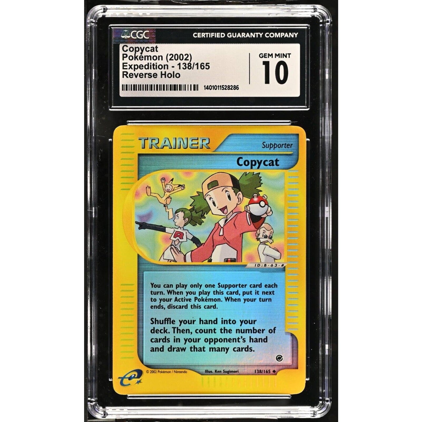 CGC 10 GEM MINT Copycat 138/165 Pokémon Expedition 2002 Reverse Holo (PSA/BGS)