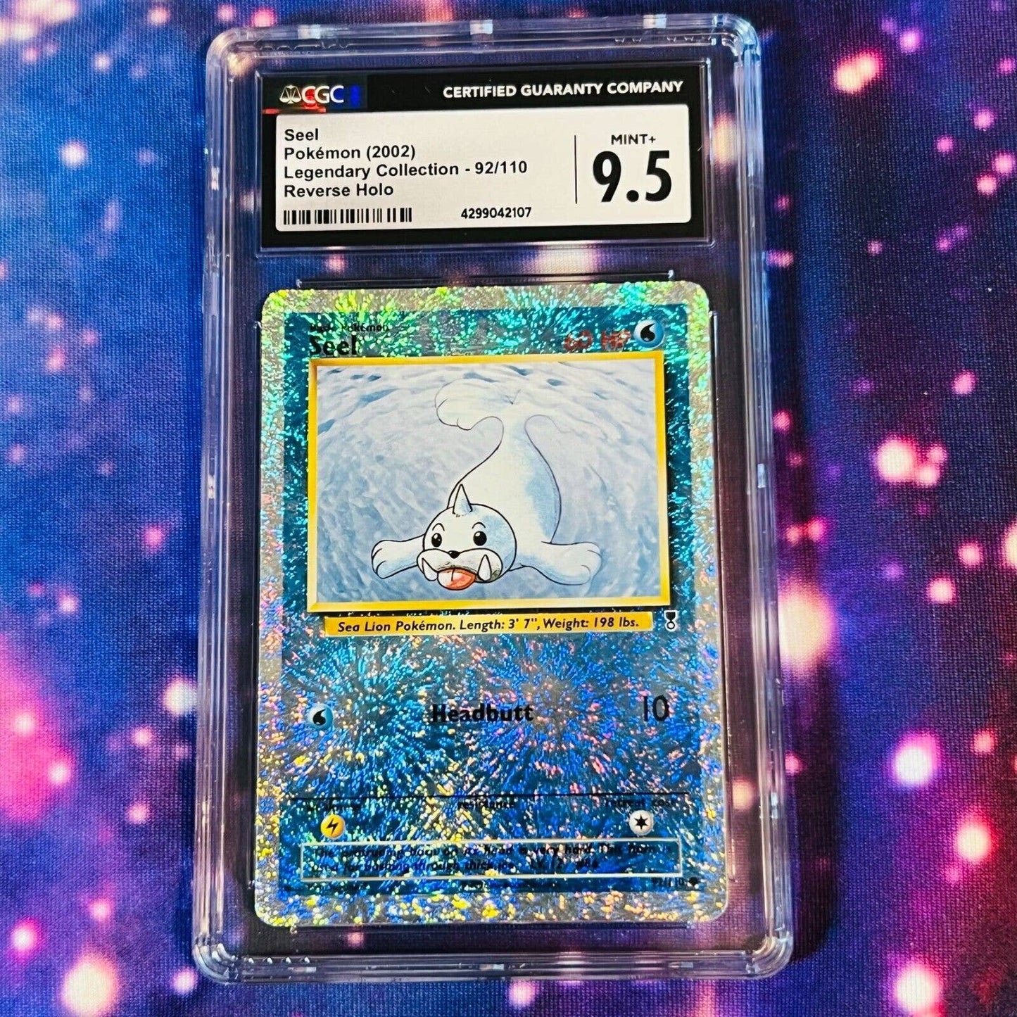 CGC 9.5 MINT+ Seel 92/110 Pokémon Legendary Collection Reverse Holo (PSA/BGS)